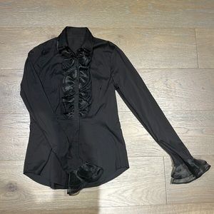 Gorsuch Wylie Organdy Ruffle Shirt